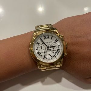 Michael Kors edgy chronographic watch with Roman numerals